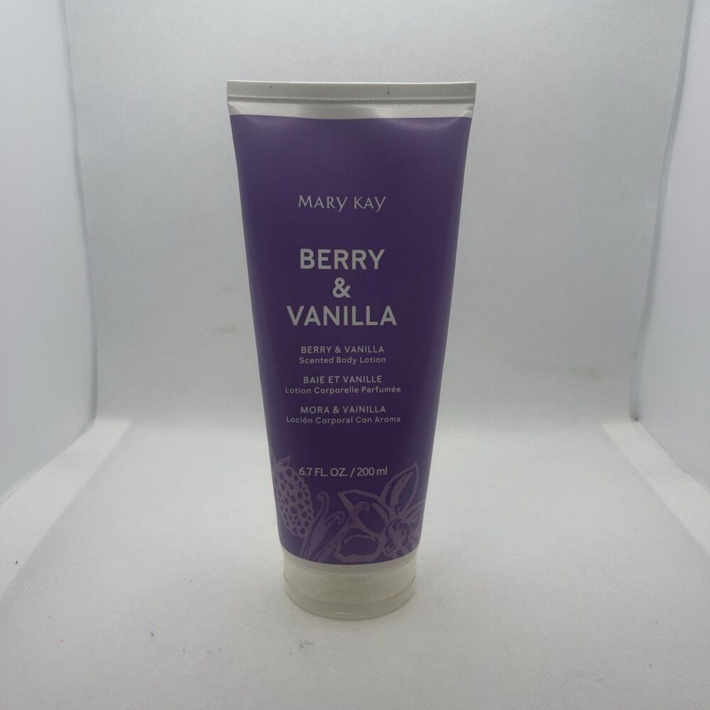 MARY KAY BERRY AND VANILLA~SCENTED BODY LOTION~FULL SIZE~6.7 FL. OZ
